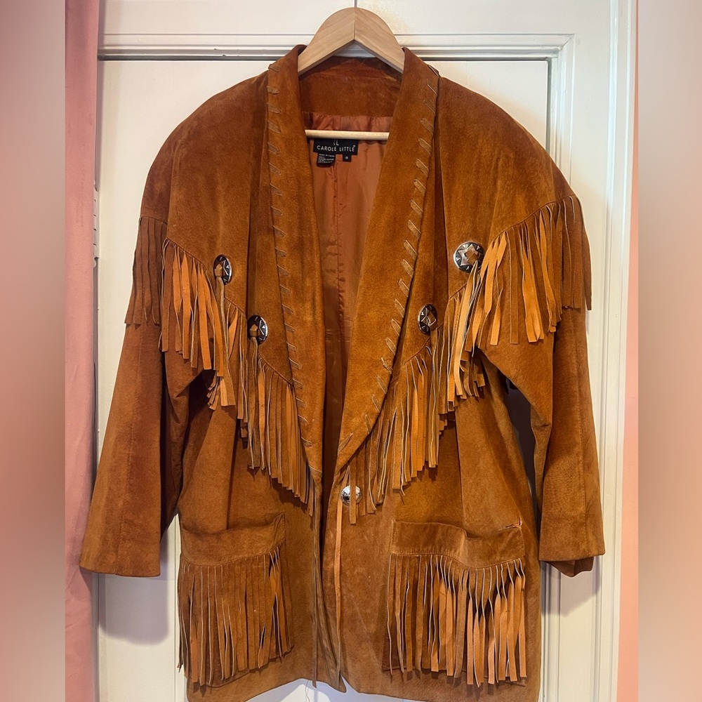 Vintage Suede Fringe Jacket